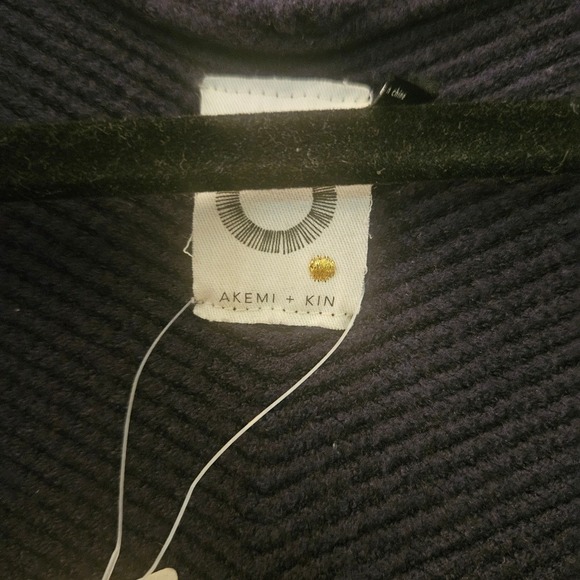 NWT Akemi + Kin Drape Front Cardigan Open Knit Sweater Cozy XS - Picture 3 of 4